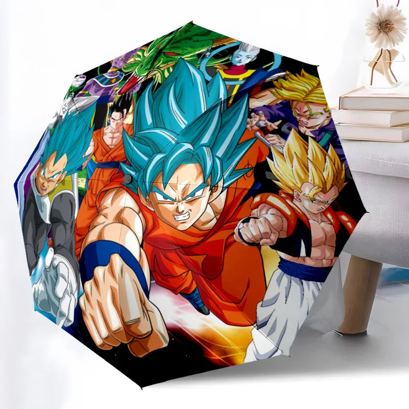 Parapluie Dragon Ball - Goku Super Saiyan Blue et Gogeta