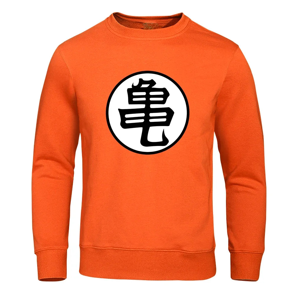 Sweat Dragon Ball - Emblème Kame Col Rond - Orange