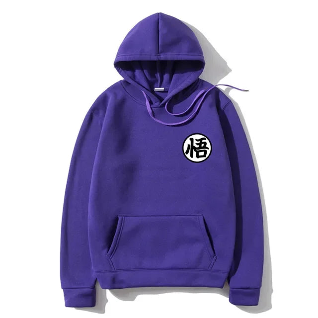 Sweat à Capuche Dragon Ball - Petit Emblème de Goku - Violet