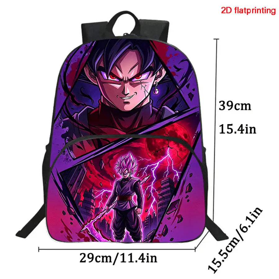 Pack Sac à Dos Dragon Ball - Goku Black Super Saiyan Rosé