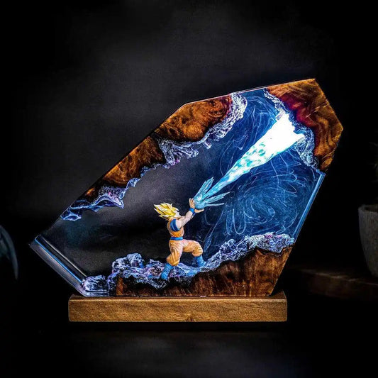 Lampe Dragon Ball - Goku et le Kaméhaméha