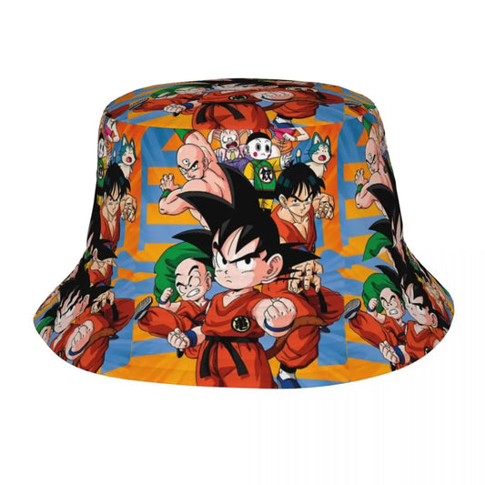 Chapeau Bob Dragon Ball - Goku Enfant, Krillin, Yamcha et Tenshinhan