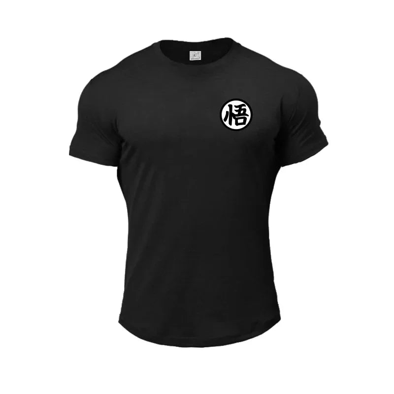 T-Shirt Dragon Ball - Emblème de Goku - Noir