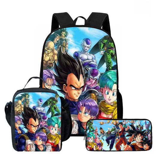 Pack Sac à Dos Dragon Ball - Vegeta, Bulma et Trunks