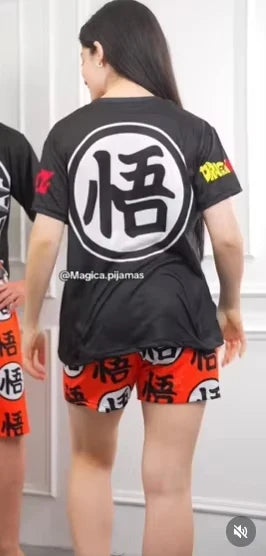 Pyjama Couple Dragon Ball - Goku et Chichi