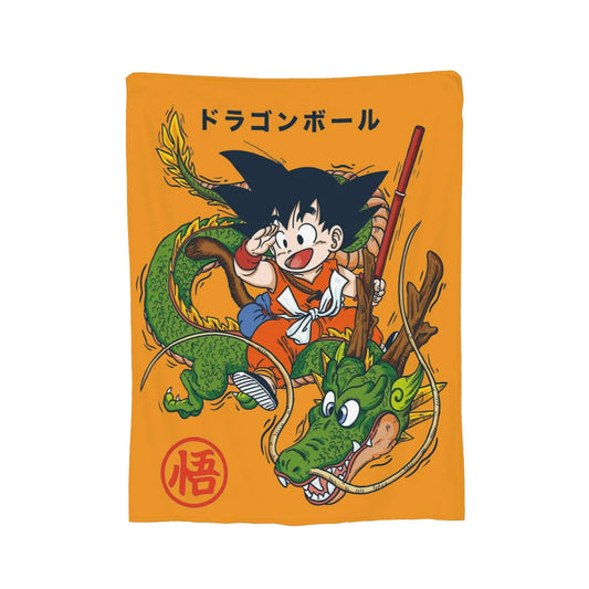 Plaid Dragon Ball - Goku Enfant et Shenron
